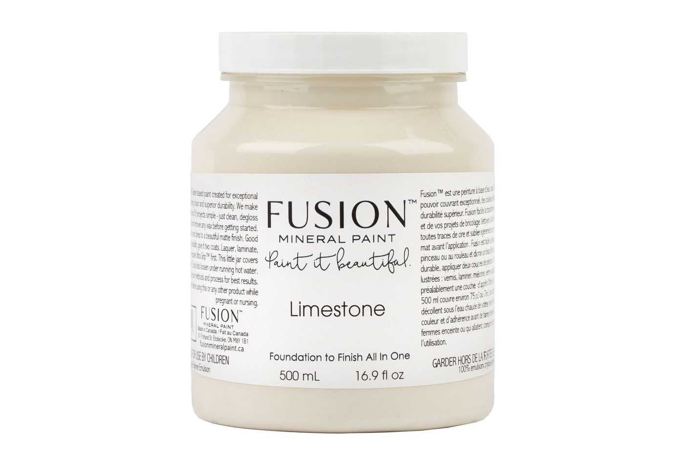 Fusion mineraalvärv Limestone, 500 ml