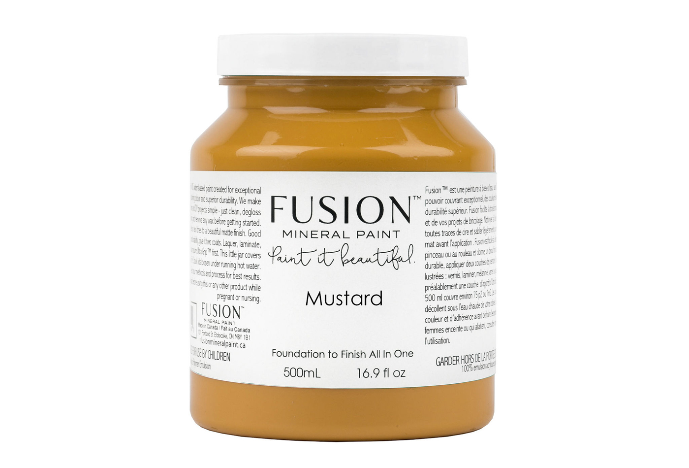 Fusion mineraalvärv Mustard , 500 ml