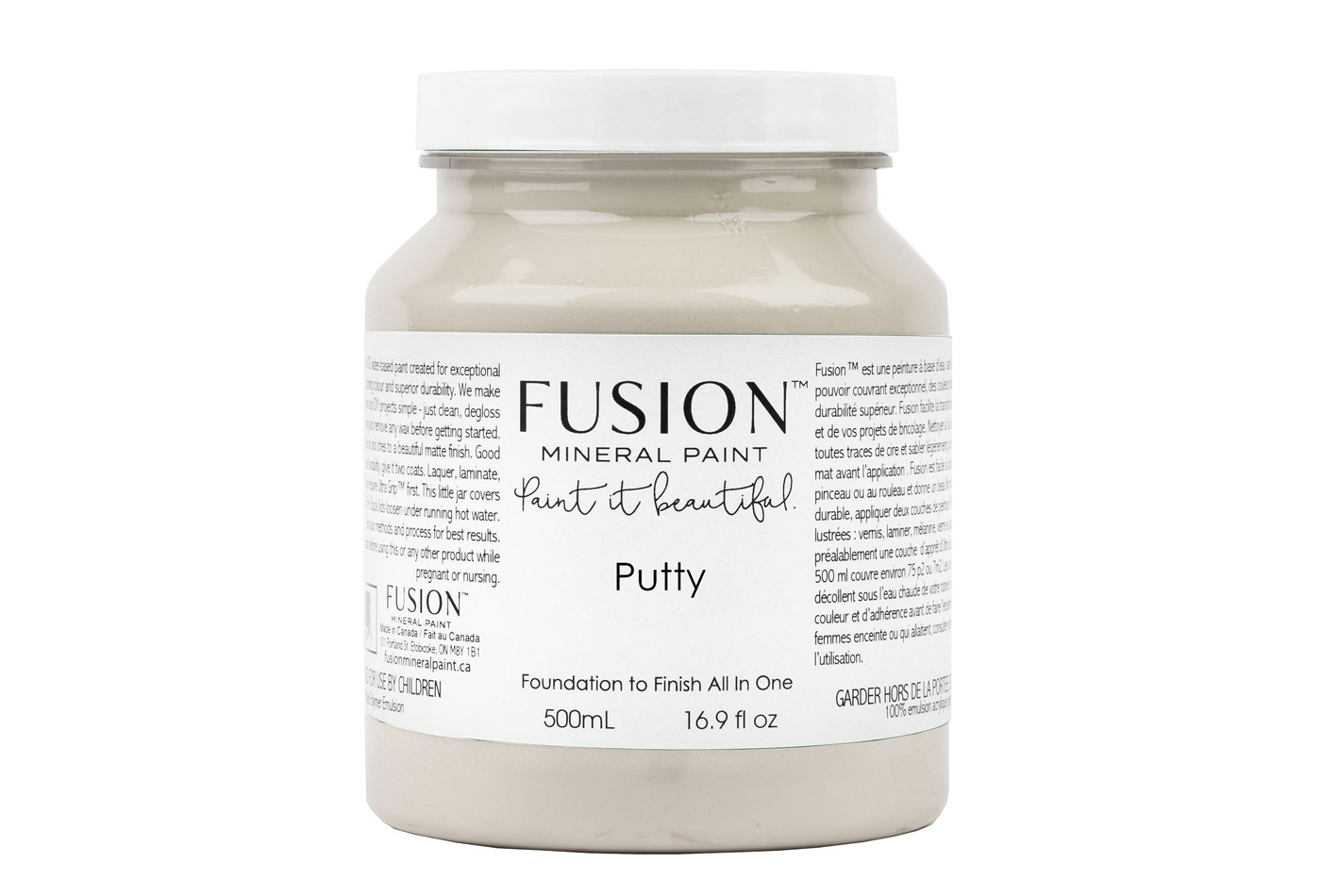 Fusion mineraalvärv Putty, 500 ml