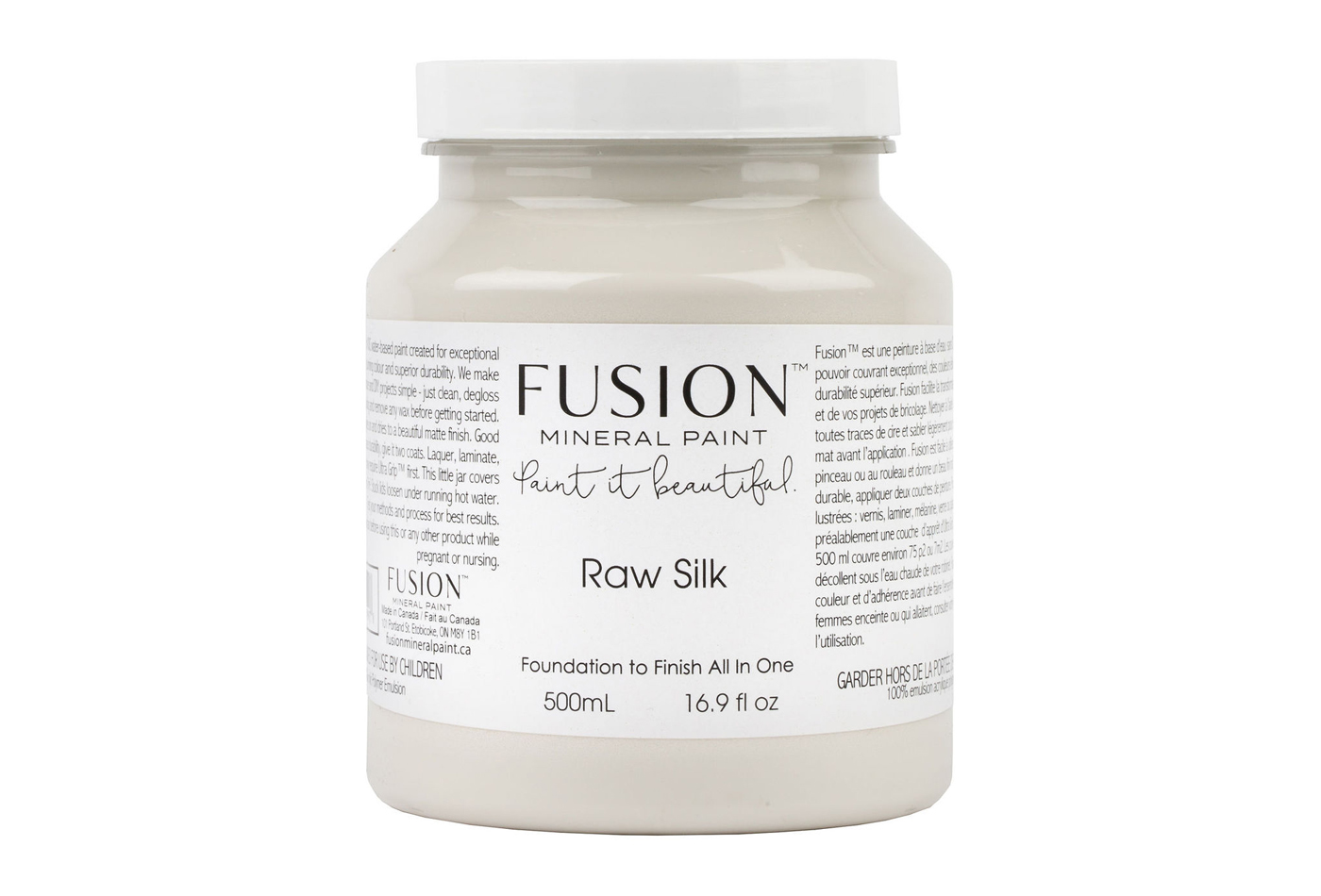 Fusion mineraalvärv Raw Silk, 500 ml