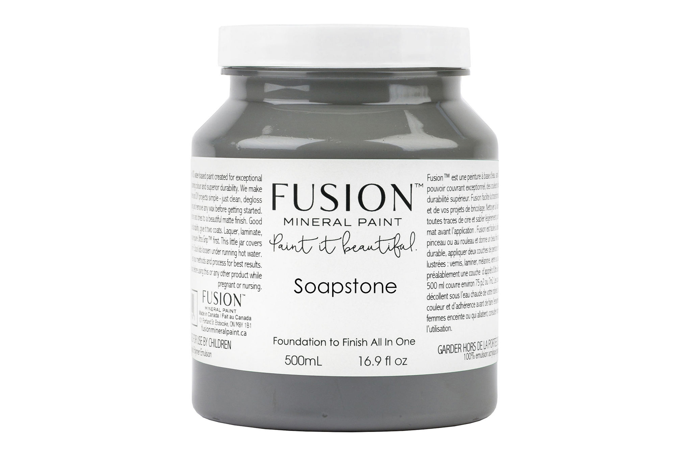 Fusion mineraalvärv Soap Stone, 500 ml