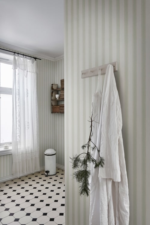 Sandberg tapeet Gustav, Light Green 101-18