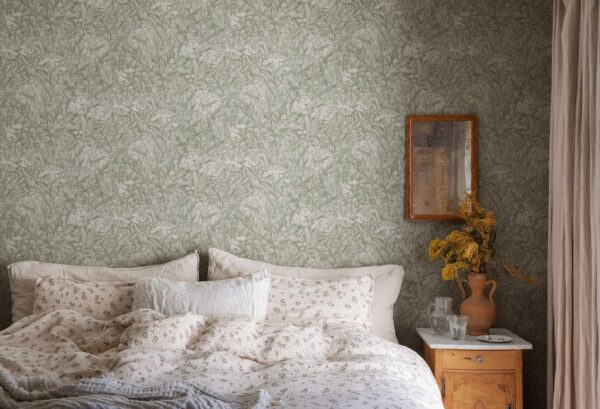 Sandberg tapeet Malin, Sage Green 225-28