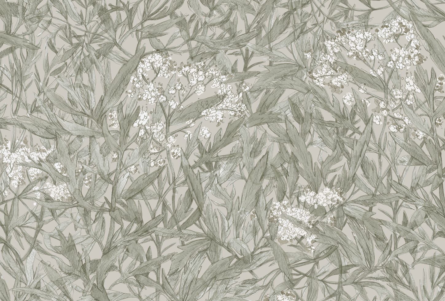 Sandberg tapeet Malin, Sage Green 225-28
