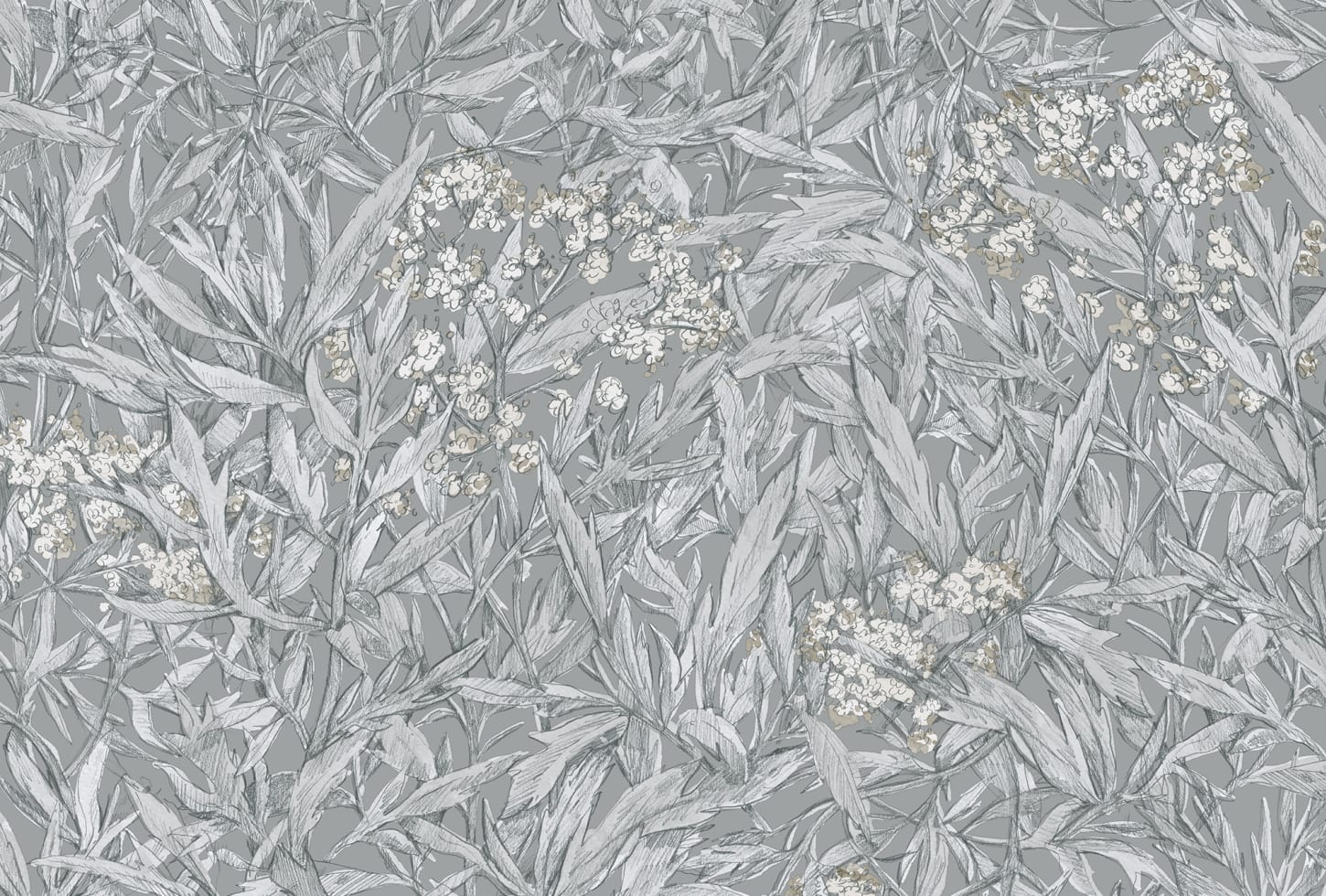 Sandberg tapeet Malin, Mineral Gray 225-31