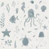 Sandberg tapeet Della, Ocean Blue 243-36
