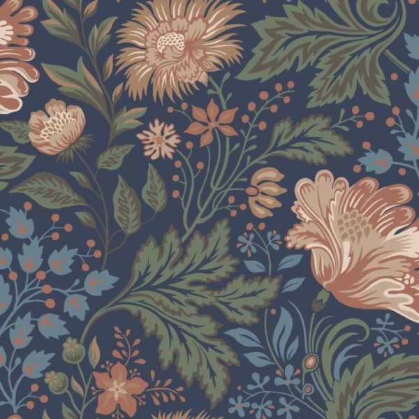 Sandberg tapeet Ava, Classic Blue 400-86