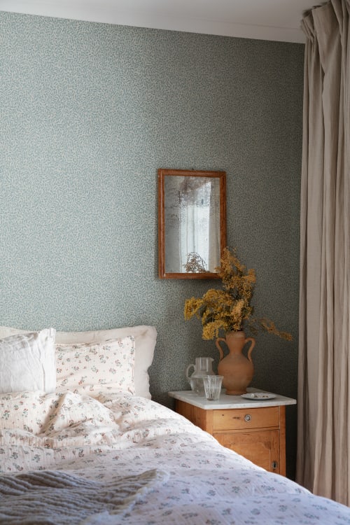 Sandberg tapeet Sigfrid, Indigo Blue 425-46