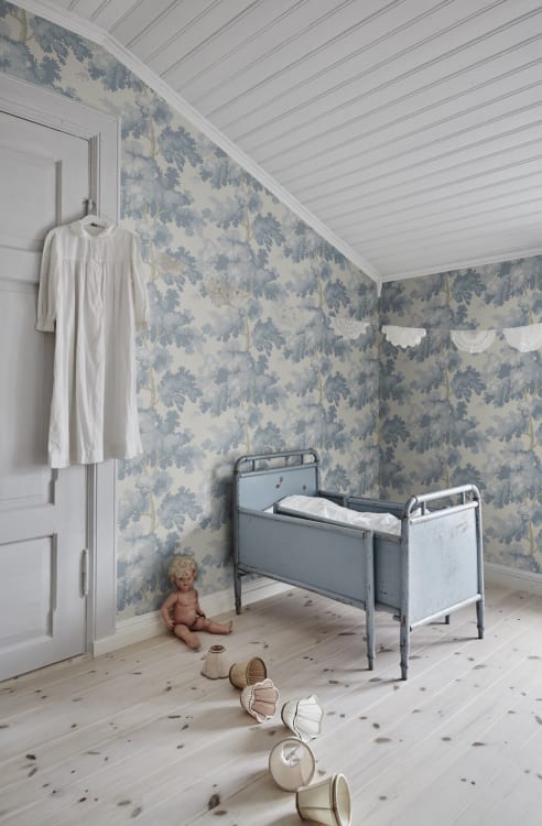 Sandberg tapeet Raphael, Light Blue 444-36
