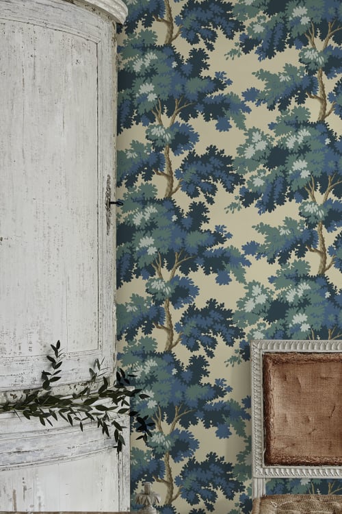 Sandberg tapeet Raphael, Blue 444-66