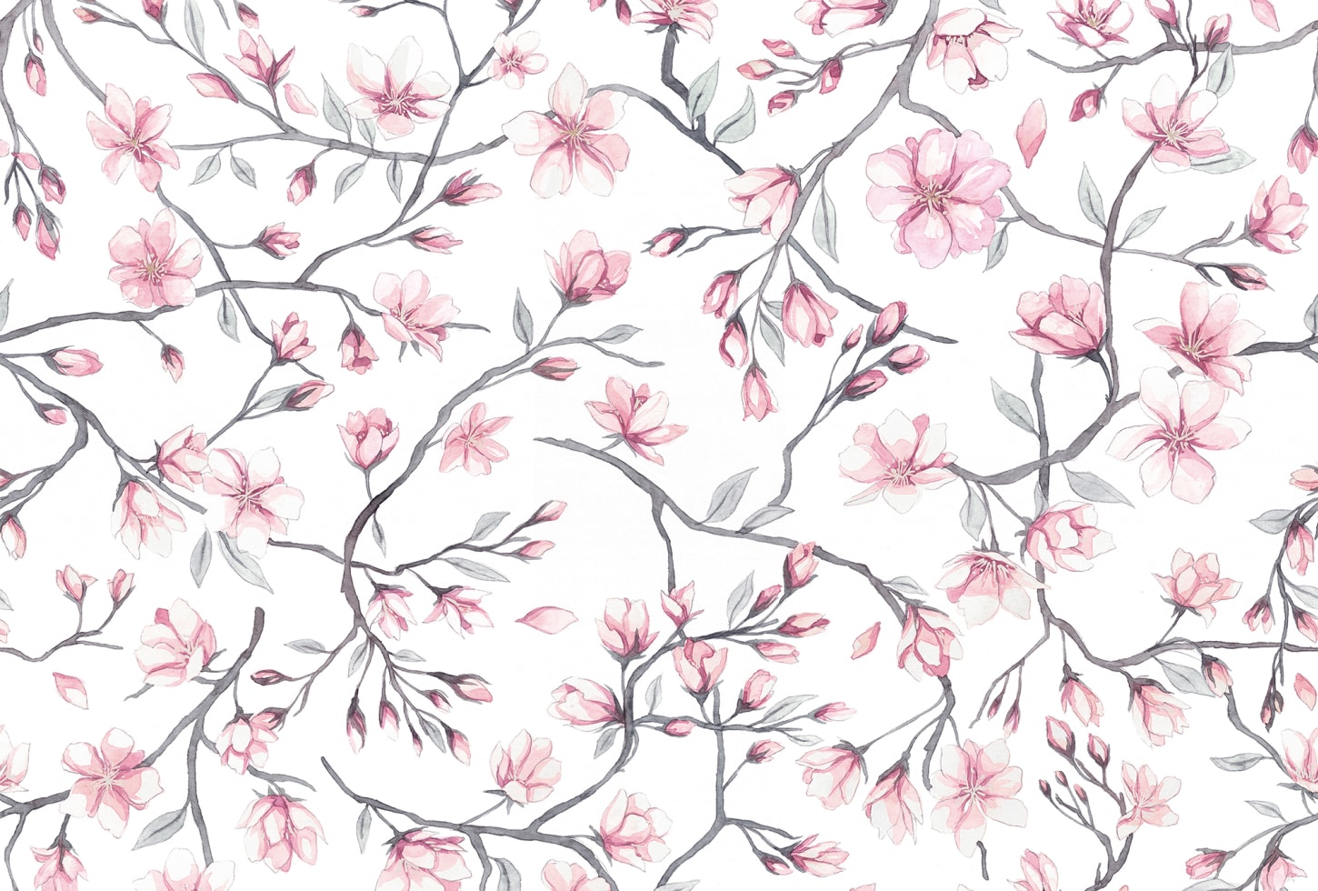 Sandberg pilttapeet Sakura Sky Pink 626-03