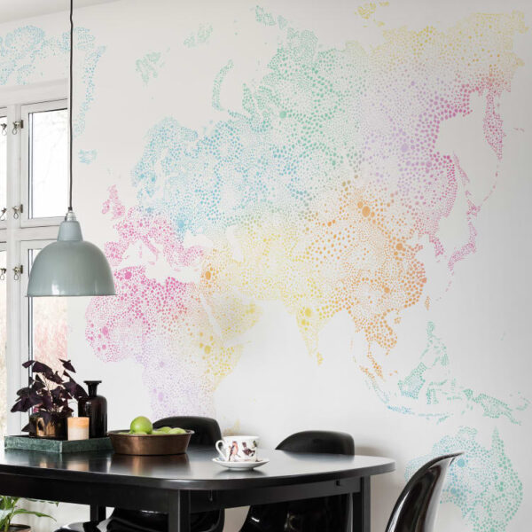 Sandberg pilttapeet World Map Multi 630-19
