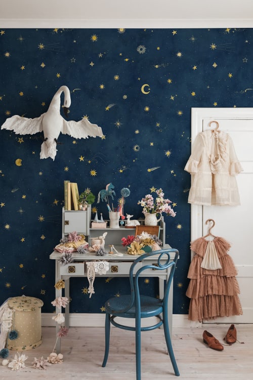 Sandberg pilttapeet Starry Sky, Petrol 659-96