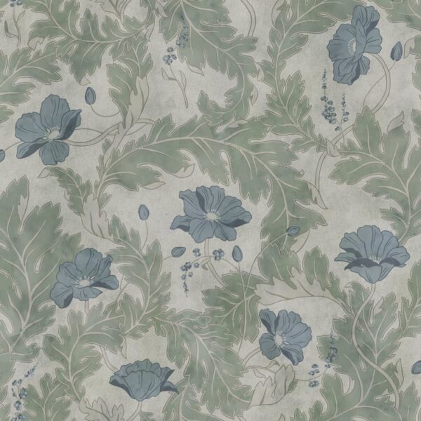 Sandberg pilttapeet Poppy, Garden Green 660-38