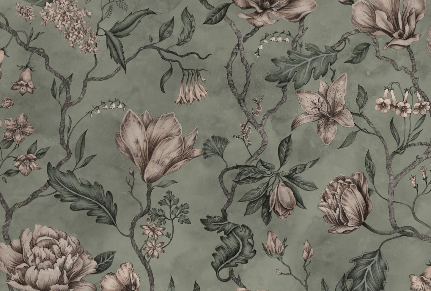 Sandberg pilttapeet Belinda, Garden Green 663-38