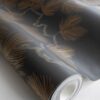 Sandberg tapeet Pine, Black 804-99