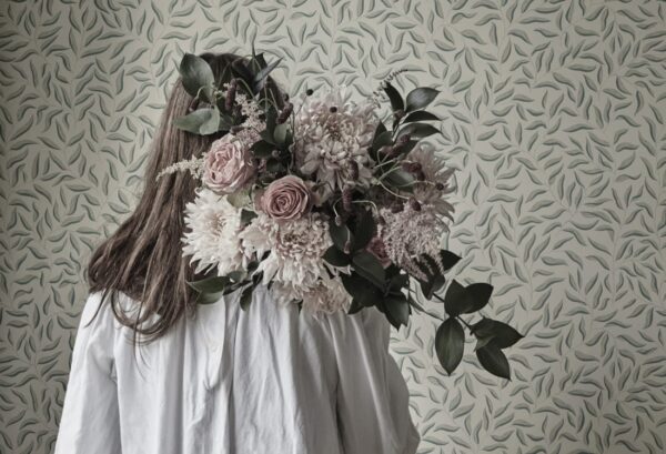 Sandberg tapeet Karolina, Green 807-38