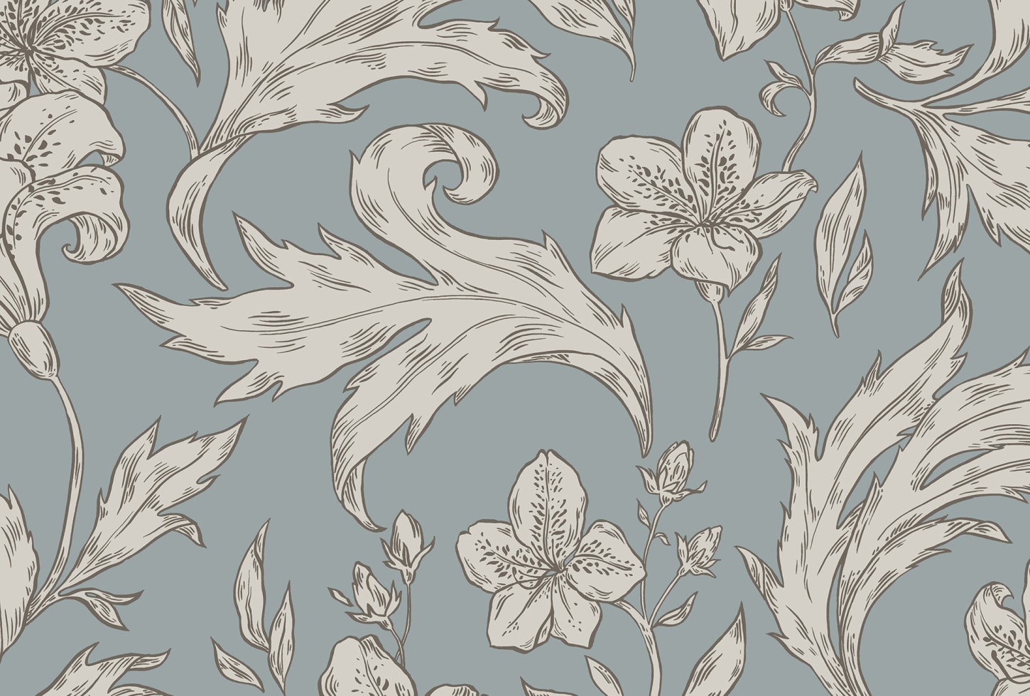 Sandberg tapeet Karin Misty Blue 813-36