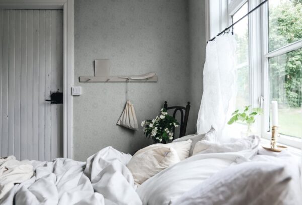 Sandberg tapeet Anton, Misty Blue 814-56
