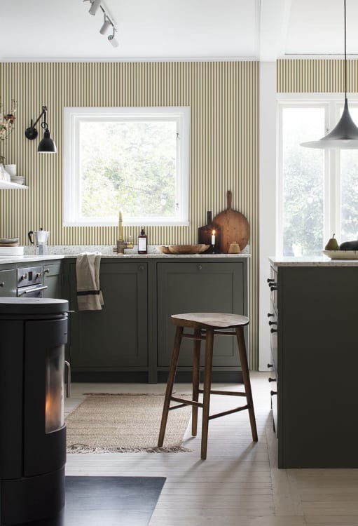 Sandberg tapeet Estelle, Mustard 826-72