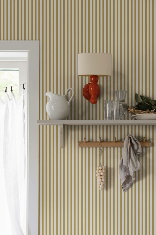 Sandberg tapeet Estelle, Mustard 826-72