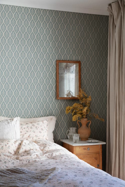 Sandberg tapeet Lillie Indigo Blue 829-46