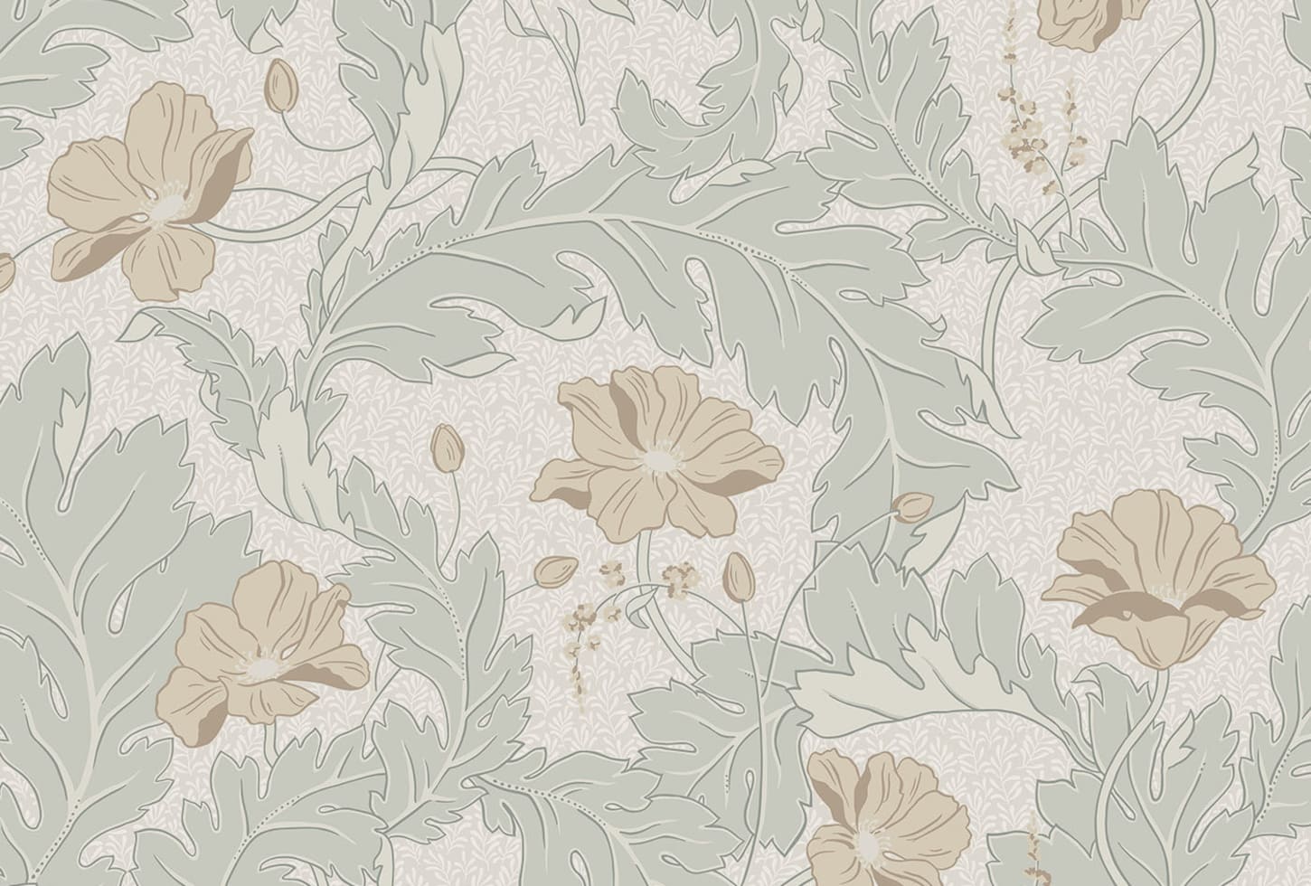 Sandberg tapeet Charlotta Spring Green 830-28