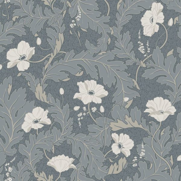 Sandberg tapeet Charlotta Petrol 830-66