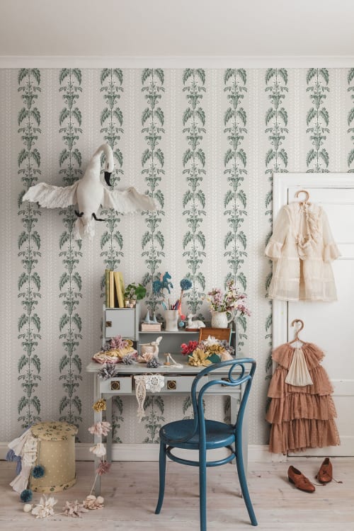 Sandberg tapeet Sophie Spring Green 831-28