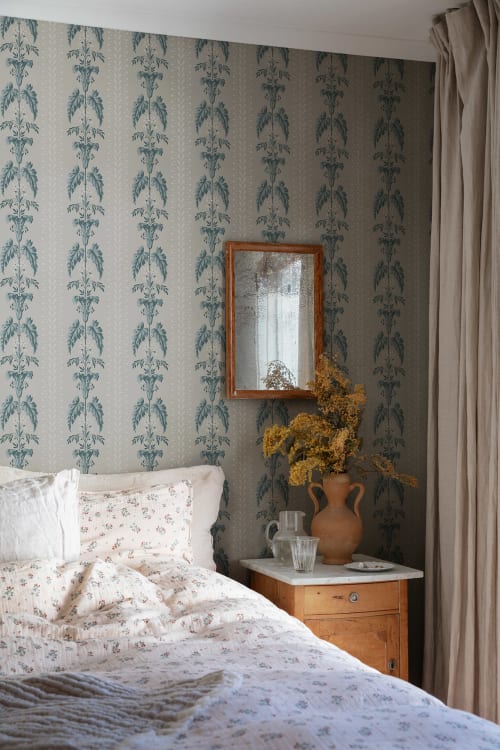 Sandberg tapeet Sophie Indigo Blue 831-36