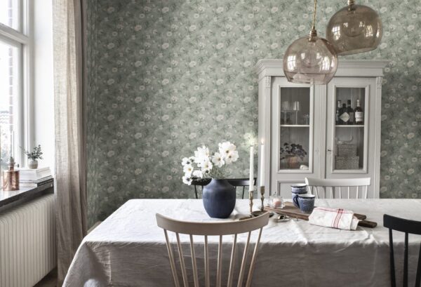 Sandberg tapeet Emilie Garden Green 832-38