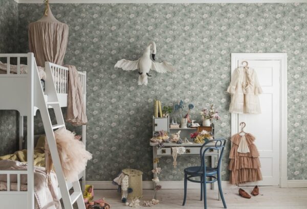 Sandberg tapeet Emilie Garden Green 832-38