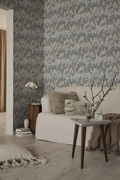 Sandberg tapeet Ragnvi Indigo Blue 836-56