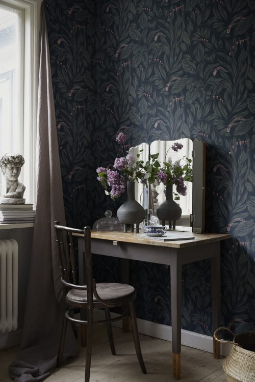Sandberg tapeet Elin Midnight Blue 837-96