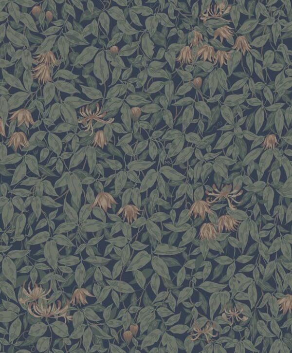 Sandberg tapeet Linnea, Midnight Blue 838-76