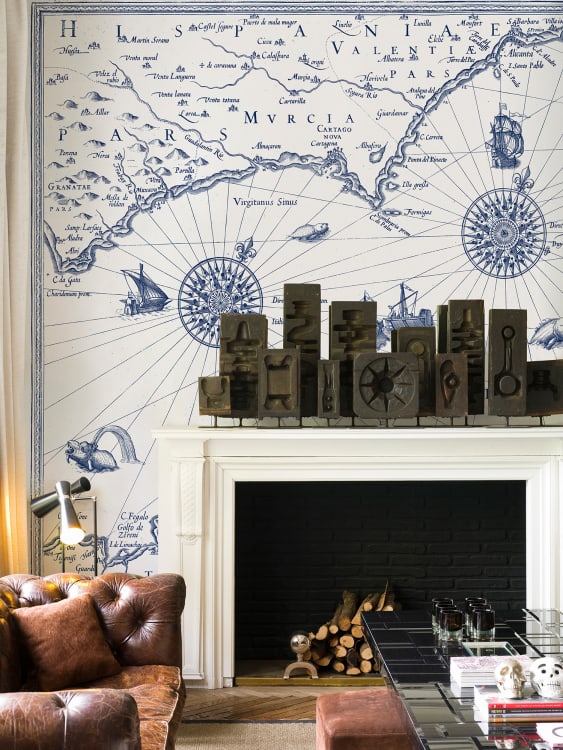 Rebel Walls pilttapeet Tres Tintas Carte Marin M2506-2