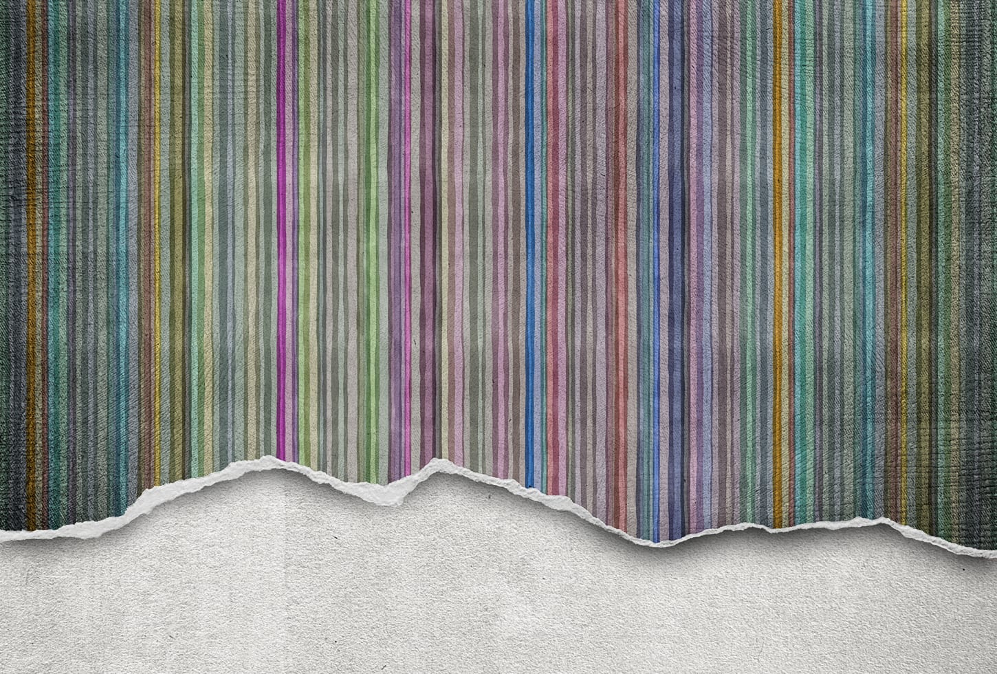 Rebel Walls pilttapeet Worn Wall, Multi Stripe R10362