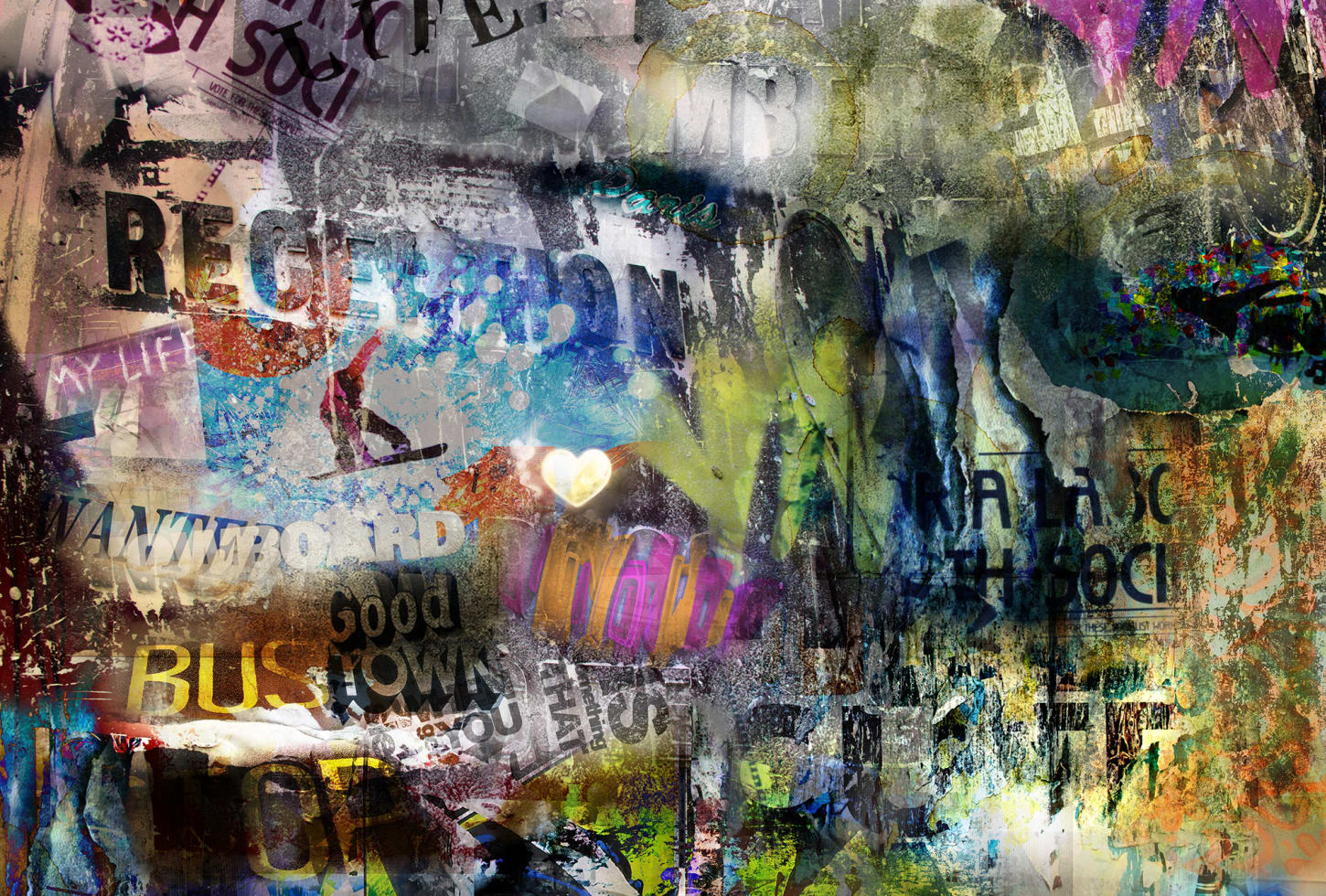 Rebel Walls pilttapeet Street Art R10571
