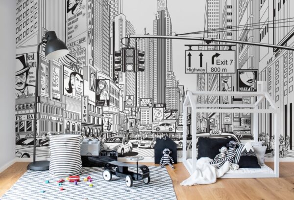 Rebel Walls pilttapeet Cartoon City R10621