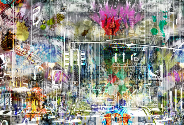 Rebel Walls pilttapeet Cartoon City, Graffiti R10623