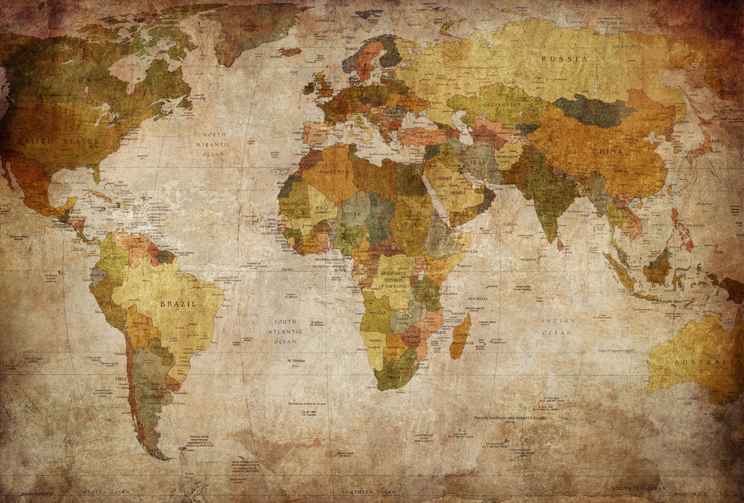 Rebel Walls pilttapeet World Map R10771