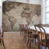 Rebel Walls pilttapeet World Map, Brown R10772