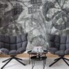 Rebel Walls pilttapeet Jelly Belly Plants, Black & White R12023