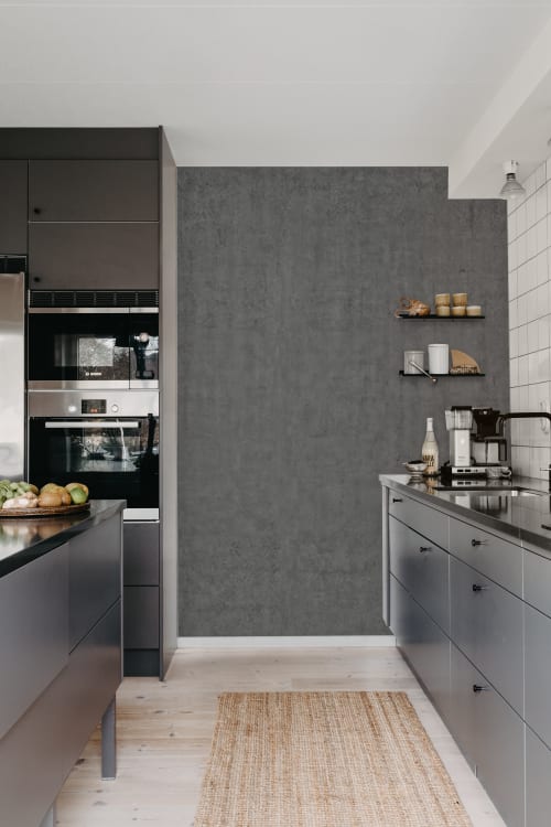 Rebel Walls pilttapeet Plain Concrete, Dark Grey R12051