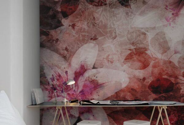 r12063_interior1 Rebel Walls pilttapeet Garden Of Dreams, Red R12063