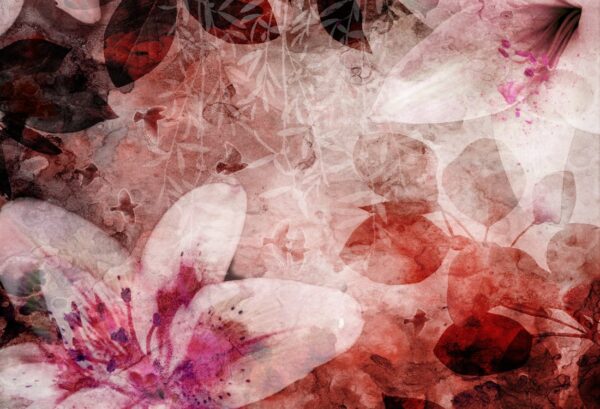 r12063_product Rebel Walls pilttapeet Garden Of Dreams, Red R12063