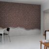 Rebel Walls pilttapeet Well-Worn Brick Wall, Red R12221