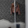Rebel Walls pilttapeet Well-Worn Brick Wall, Black R12222