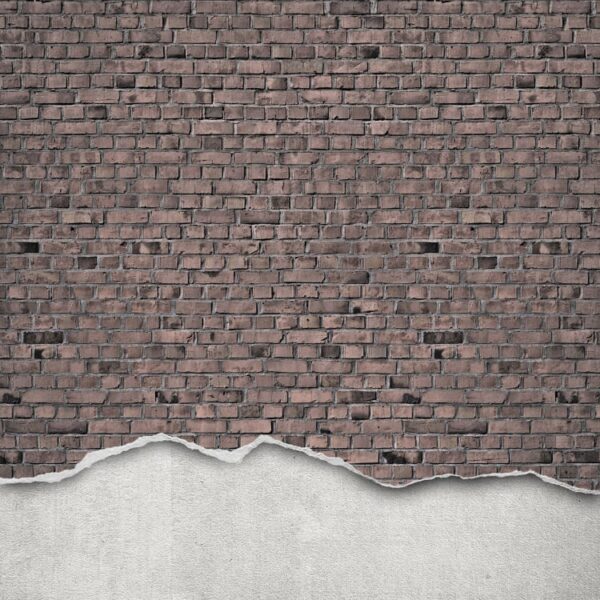 Rebel Walls pilttapeet Well-Worn Brick Wall, Old Style R12223