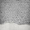Rebel Walls pilttapeet Well-Worn Brick Wall, White R12224